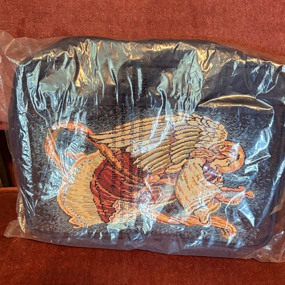Angel Embroidered Carrying Case Navy